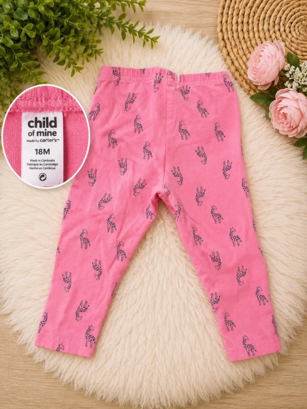 🦒💗 Child of Mine by Carter’s Giraffe Leggings